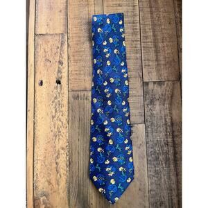 CHRISTIAN DIOR Men's Necktie Blue 100% silk